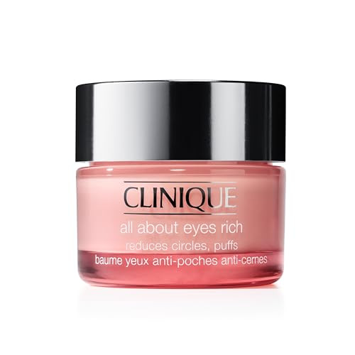 Clinique All About Eyes Rich Eye Cream For Dark Circles With Hyaluronic Acid Hydrating Brightening Depuffing 1 Ounce