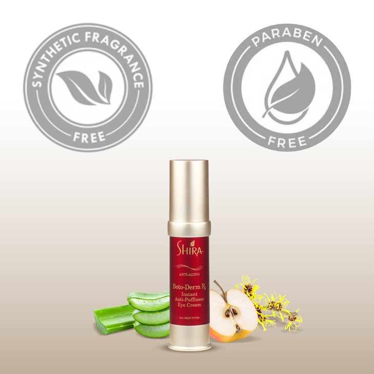 Shira BotoDerm Rx Instant AntiPuffiness Eye Cream for Wrinkles Dark Circles Eye Bags Fine Lines Anti Aging And TiredLook