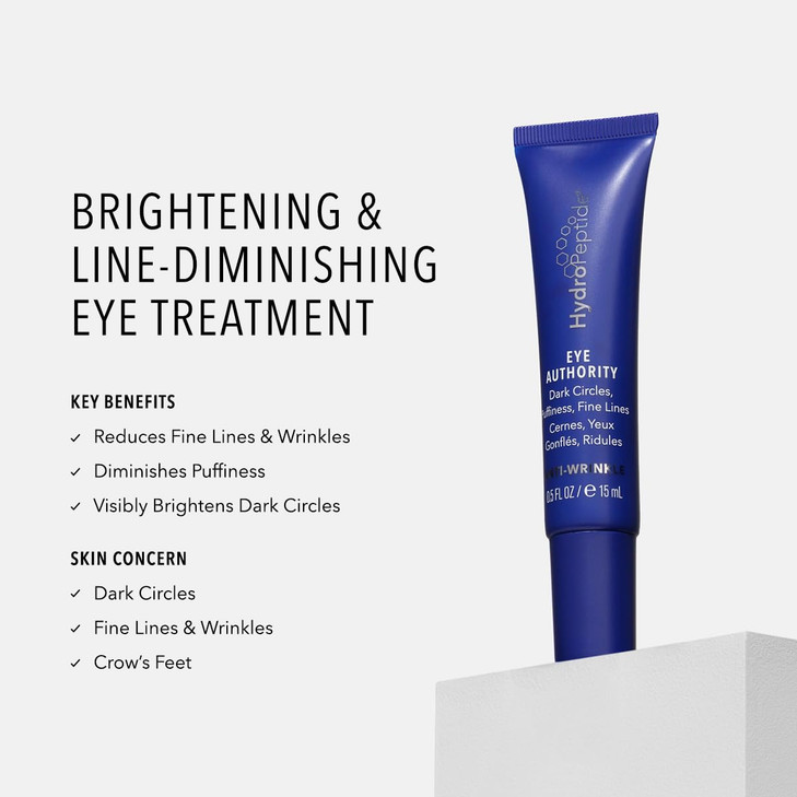 HydroPeptide Eye Authority Brightens and Helps Restore Radiance to Tired Looking Eyes 05 Ounce