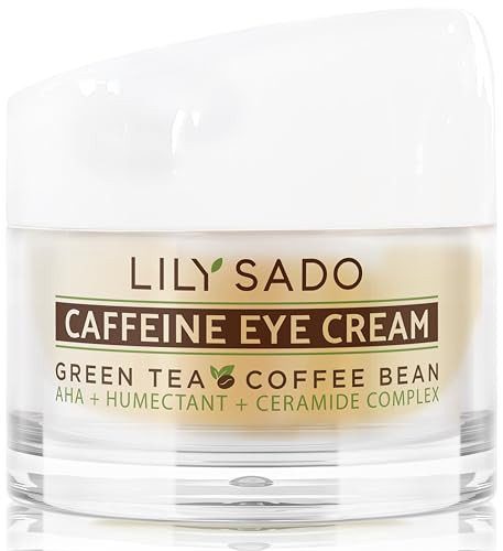LILY SADO TEAC Coffee Matcha Caffeine EYE CREAM Antiaging Vegan Natural Eye Repair Moisturizer Lotion w Arabica Coffee B