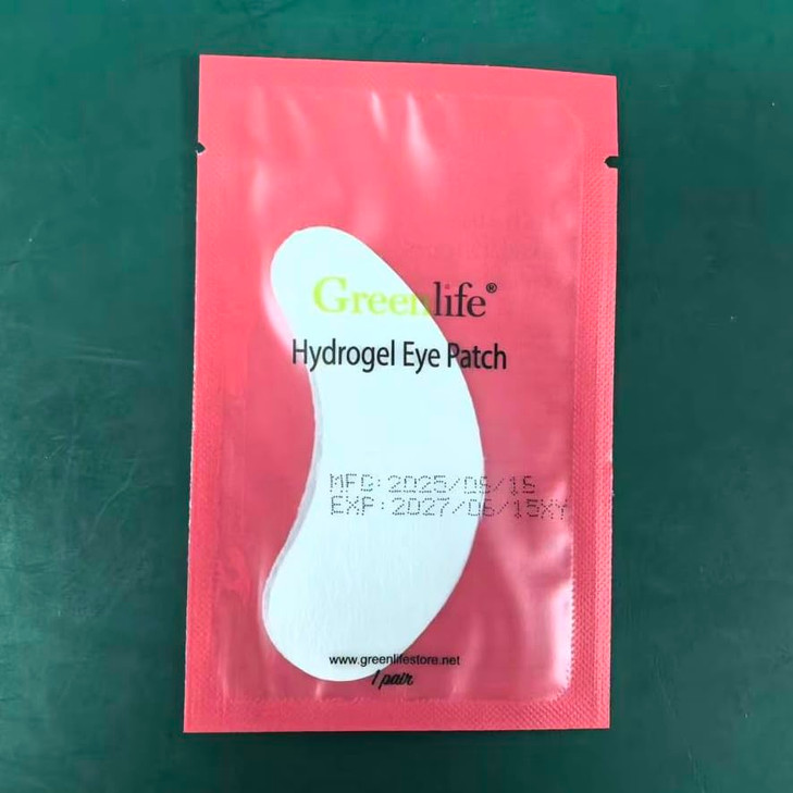 GreenLife 50 Pairs Eye Pads 100 Naturel Eyelash Extension Under Eye Gel Pads patches kit Collagen with Aloe Vera Hydroge