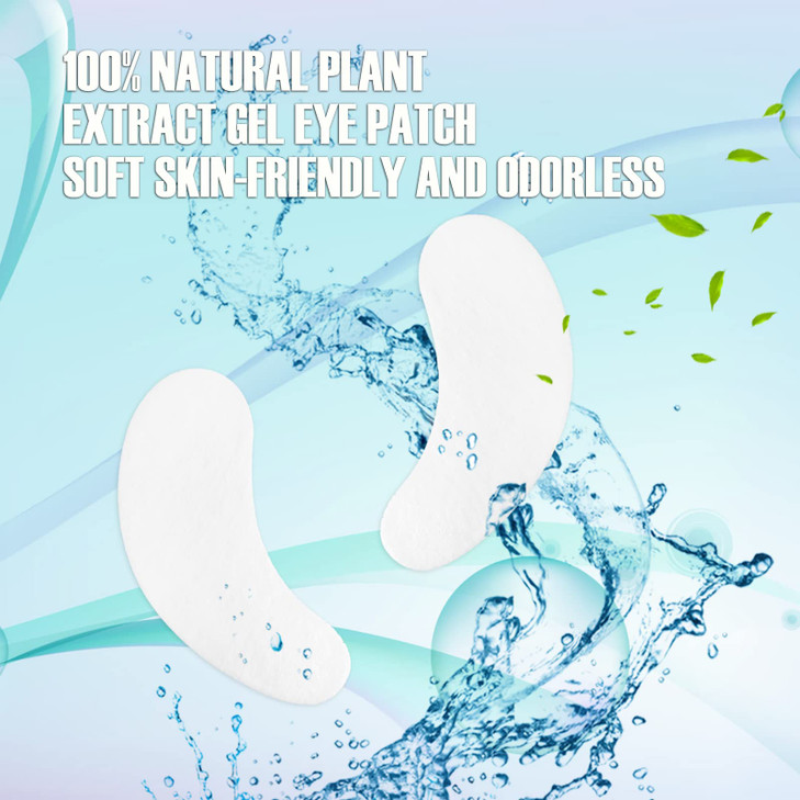 110 Pairs C ARTIST 100 Natural Eyelash Extension Under Eye Gel Pads patches kit Collagen Aloe Vera Hydrogel Eye Patches