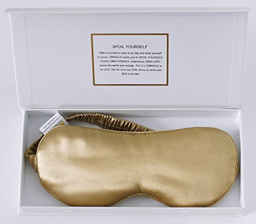 ZIMASILK Adjustable 100 22 Momme Mulberry Silk Sleep Mask for Sleeping Filled with Premium Mulberry Silk Softest Breatha