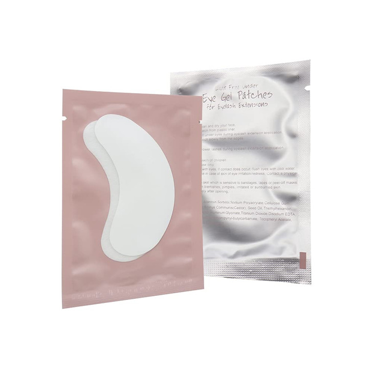 myaokueup 100 Pairs Set Under Eye Pads for Eyelash Extensions Lint Free Eye Gel Patches Premium Collagen Lash Pad Eye Ma