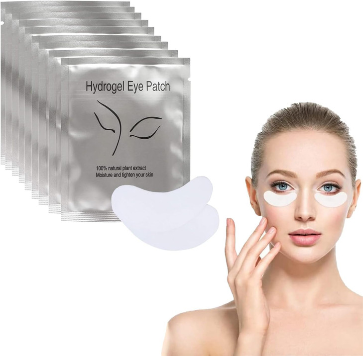 Chargenyang Eyelash Extension Gel Patches Kit Under Eye Gel Pads Eyelash Extension Pads Lint Free False Eyelash Lash Ext