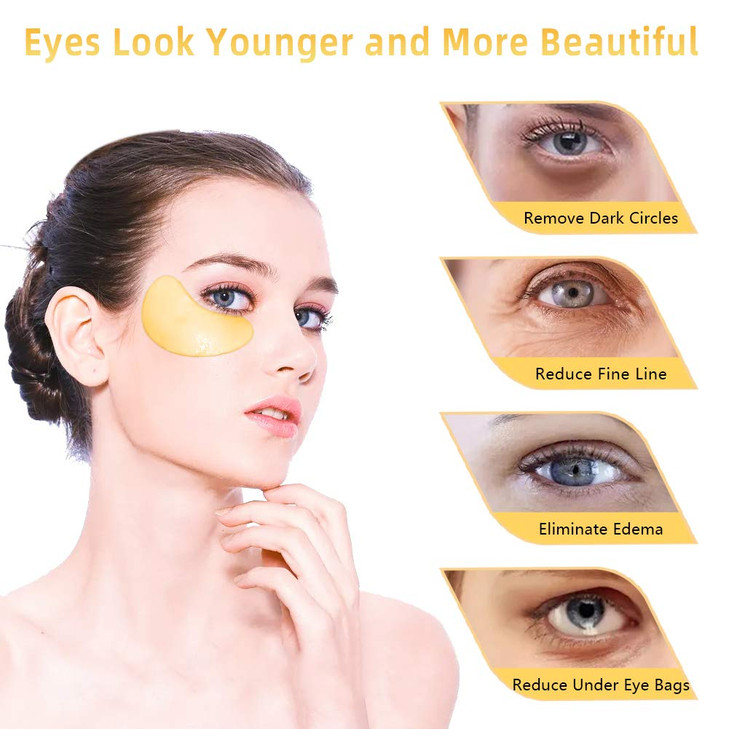 Under Eye Patches 30 Pairs Dark Circles Puffy Eyes TreatmentsReduce Wrinkles and Fine Lines Hydrating and AntiWrinkle Ef