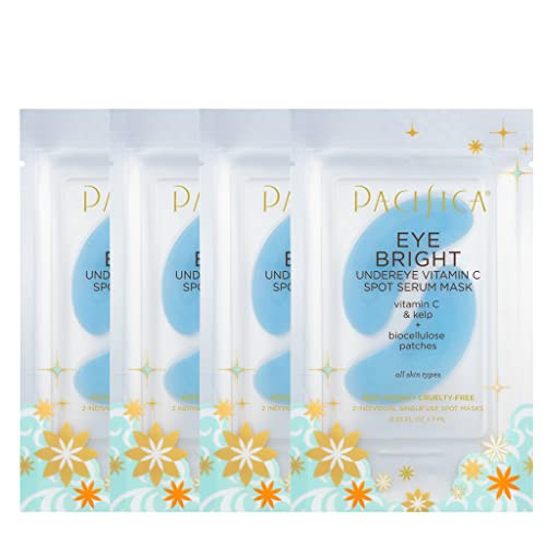 Pacifica Undereye Spot Serum Mask Bright Eye Vitamin C Mask for Dark Circles Hydration Brightening Under Eye Treatment V