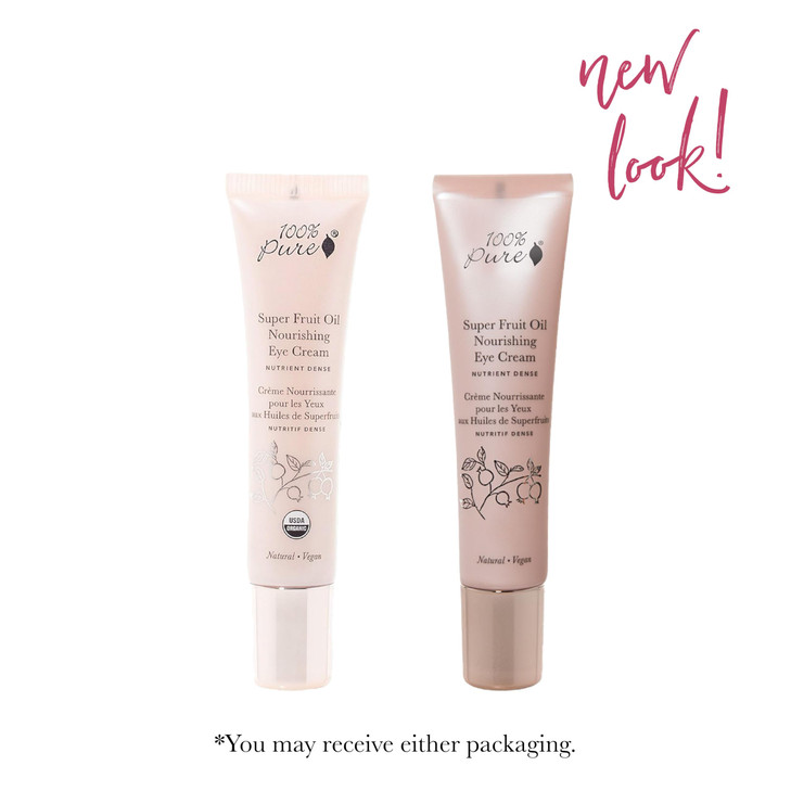 100 PURE Super Fruit Oil Nourishing Eye Cream AntiAging Organic Natural Hydration for Puffiness Fine Lines Under Eye Bag
