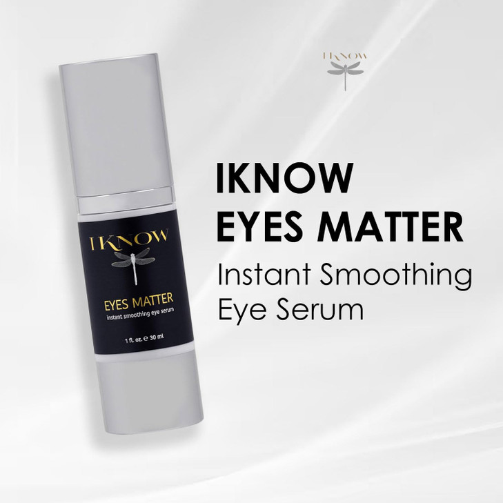 IKNOW EYES MATTER Instant Smoothing Eye Serum Rapid Wrinkle Reducer Rejuvenating Brightening Treatment for Fine Lines Pu