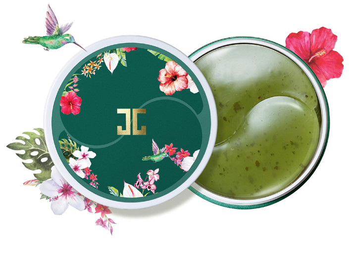 JAYJUN Green Tea Eye Gel Patches for Puffy Eyes Hydrating Cooling UnderEye Care 14g 60 Patches