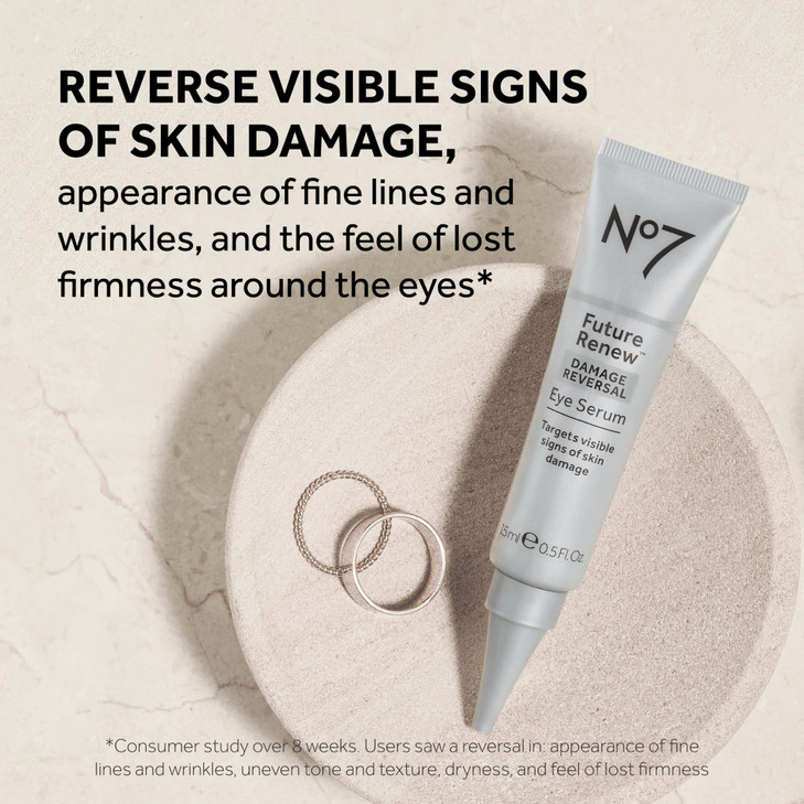 No7 Future Renew Damage Reversal Eye Serum Nourishing Under Eye Serum for Sun Damaged Skin Repair Fine Lines Wrinkles an