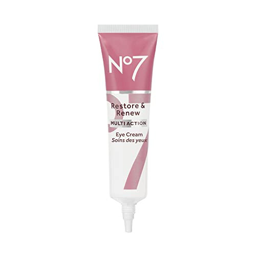 No7 Restore Renew Multi Action Eye Cream Skin Renewing Under Eye Cream for Puffiness Dark Circles Moisturizing Formula f