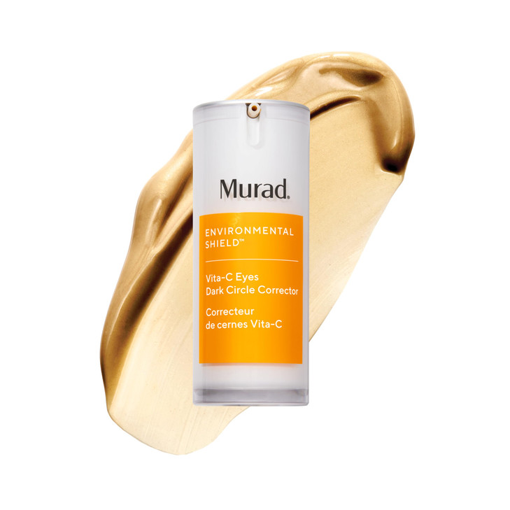 Murad VitaC Eyes Dark Circle Corrector GoldStabilized Vitamin C Algae and Cucumber Eye Serum for Brightening Reducing Pu