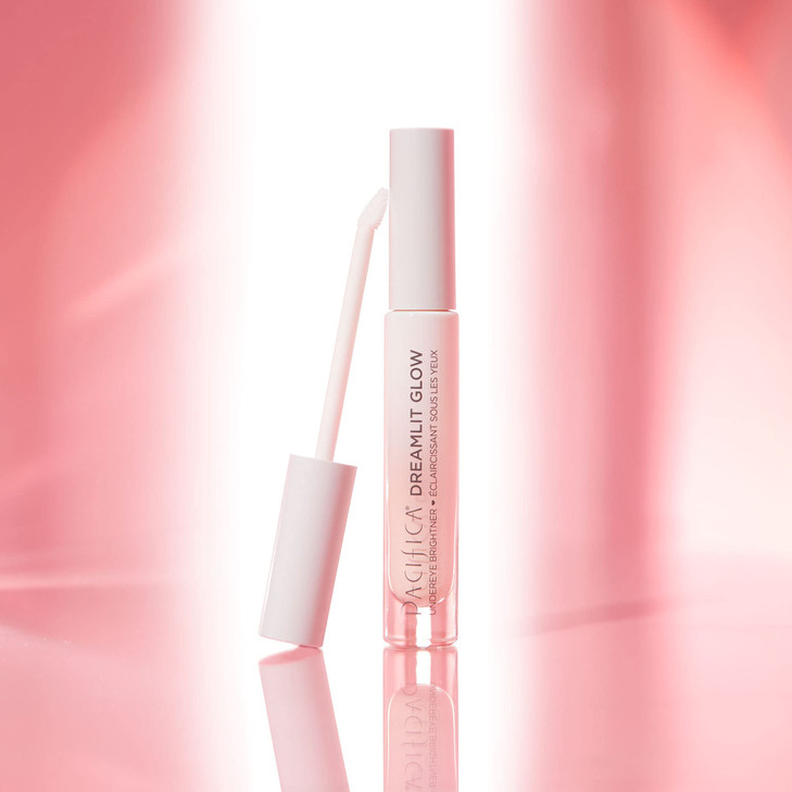 Pacifica DreamLit Glow Undereye Brightener Illuminating Under Eye Cream for Dark Circles Puffiness Vegan Collagen Hydrat