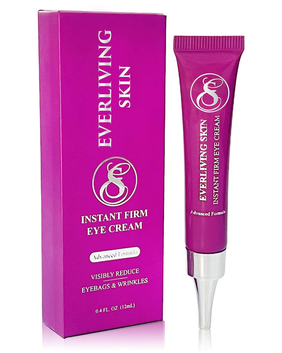 Everliving Skin Instant Firming Tightening Eye Cream 12 ml Temporarily Reduces UnderEye Bags Puffiness Wrinkles Fine Lin