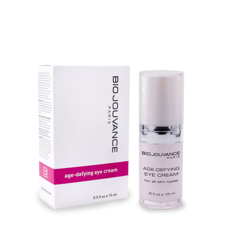 BIO JOUVANCE PARIS AgeDefying Eye Cream 05oz 15ml Reduce Wrinkle AntiAging Diminish Puffiness and Dark Circles Daily Fac