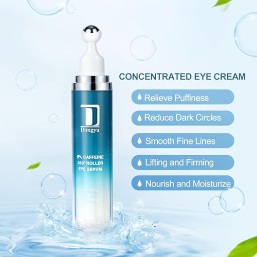 Caffeine Eye Cream for Dark Circles Under Eye Cream Morning Skincare Daily Eye Serum for Eyelids Puffiness Formula Upgra