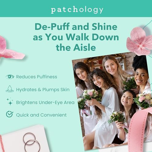 Patchology Under Eye Gel Patches Natural Eye Masks for Puffy Eyes Dark Circles Eye Bags Soothing Skincare Treatment for