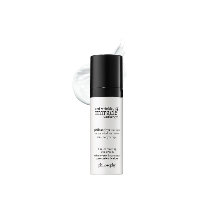 philosophy antiwrinkle miracle worker linecorrecting eye cream with vitamin C coconut oil smoothes the skin around eyes