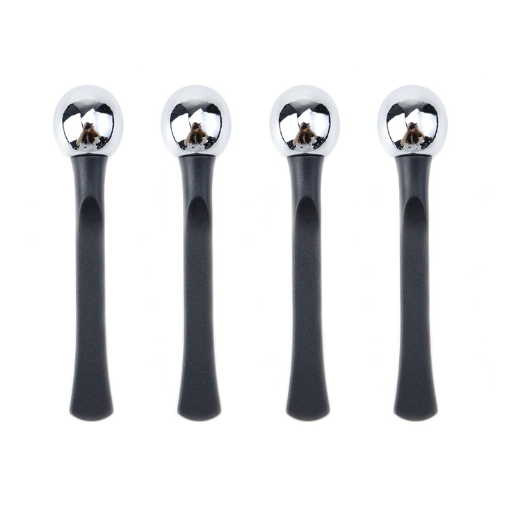 Coshar 4Pcs Metal Massage Stick Eye Cream Applicator Stick Face Cream Massager Roller Tool for Under Eye Reduce Puffines