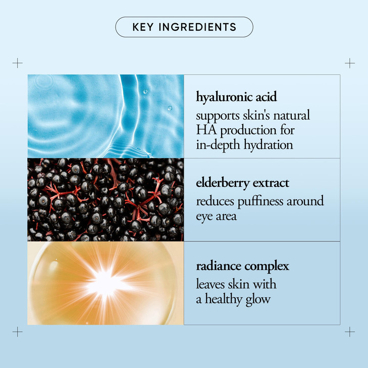 philosophy hope in a jar eye revival serum eye cream with hyaluronic acid elderberry extract tangerine peel extract hydr