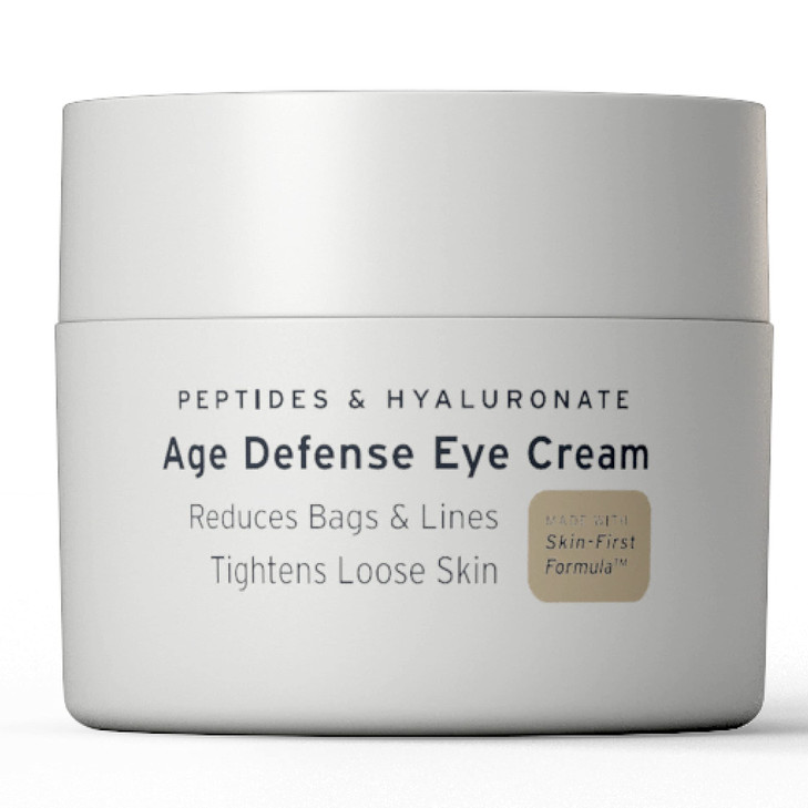 Supply Age Defense Eye Cream AntiAging Eye Moisturizer with Peptides Hyaluronic Acid Caffeine Reduces Dark Circles Puffi