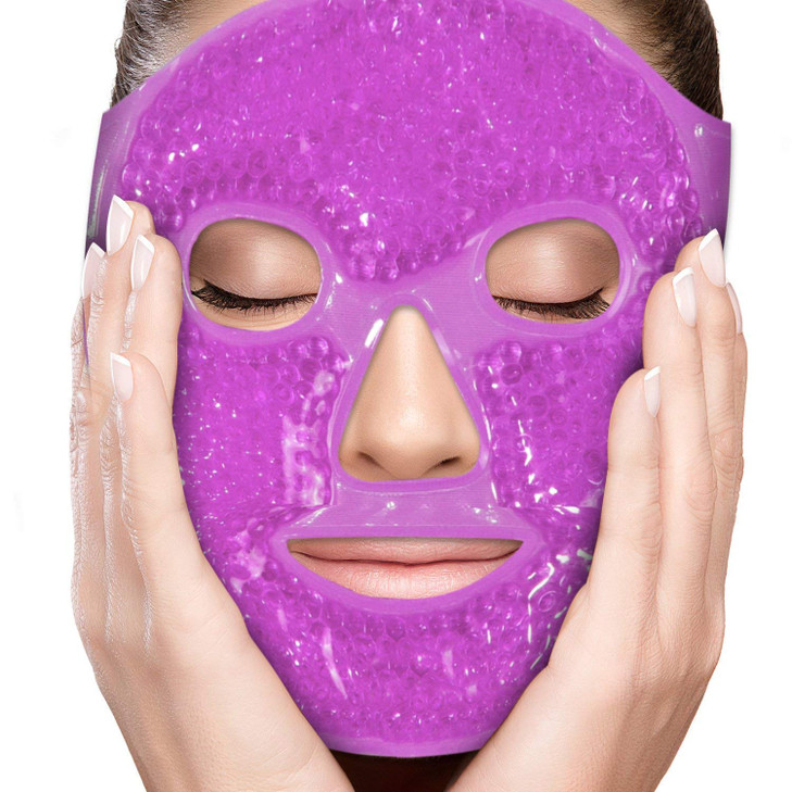Perfecore Eye Mask Get Rid of Puffy Eyes Migraine Relief Sleeping Travel Therapeutic Hot Cold Compress Pack with Cover G