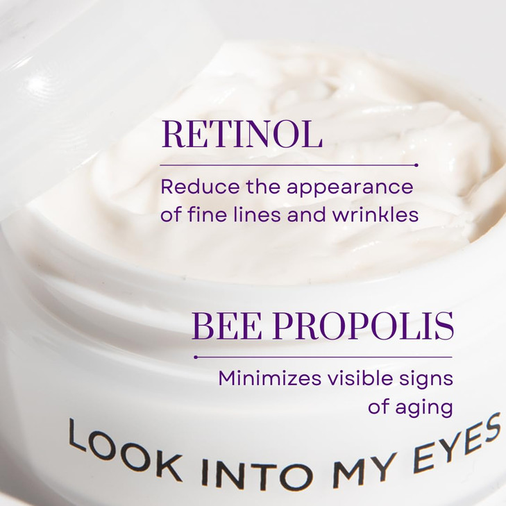 Hey Honey Look Into My Eyes Retinol Peptide Propolis Eye Mask for Wrinkle Reduction Fine Line Smoothing Hydration Overni