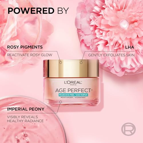 LOreal Paris Age Perfect Rosy Tone AntiAging Face Moisturizer Renew Revive Healthy Tone Fragrance Free 17 oz