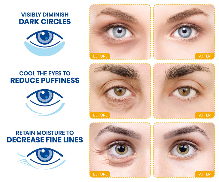 Stylia Under Eye Patches for Puffy Eyes and Dark Circles 20 Pairs 24k Gold Under Eye Mask with Vitamin C Hyaluronic Acid