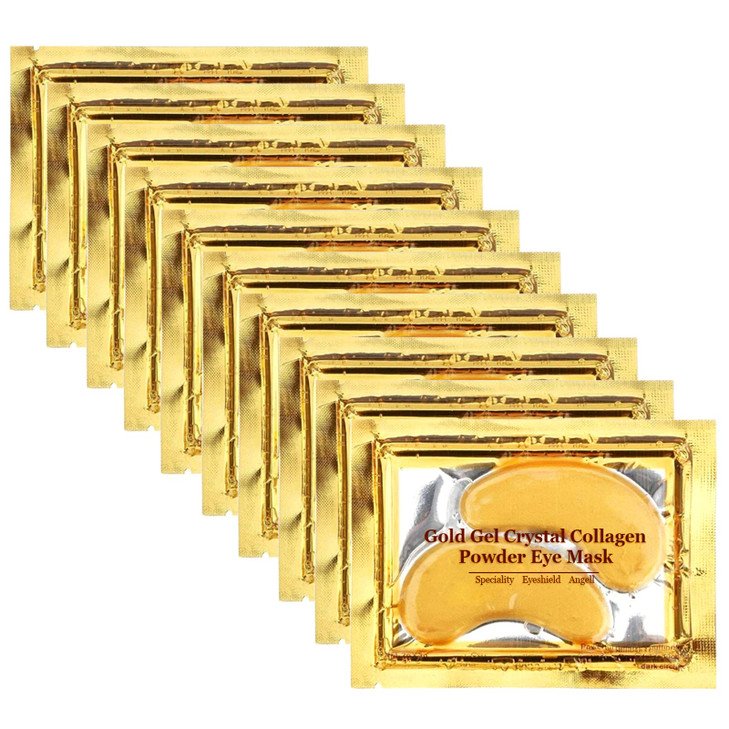 Adofect 30 Pairs Under Eye Patches Reduce Eye Bags 24K Gold Eye Mask Collagen Under Eye Gel Pads for Puffiness and Dark