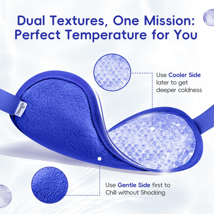 NEWGO Cooling Eye Mask for Puffy Eyes Cold Eye Mask Eye Ice Pack for After Eyes Surgery Tension Stress Relief Itchy Eyes