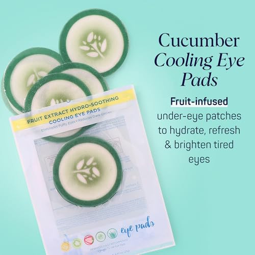 SpaLife Cooling Cucumber Eye Pads Korean Dark Circles Puffy Eyes Treatment Nourishing Cucumber Eye Pads Eye Mask for Puf
