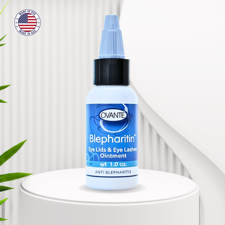 OVANTE Blepharitin Blepharitis Serum for EyeLids and Eyelashes Prone to Blepharitis Ocular Rosacea Demodex 1 OZ