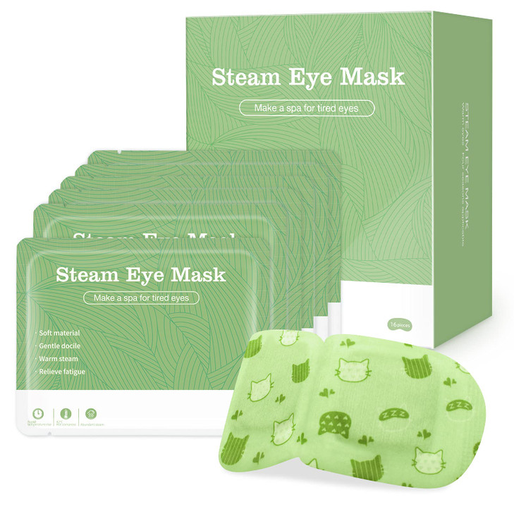 Jekeno Steam Eye Mask 16 Packs Eye Masks for Dry Eyes 4060 Minutes Self Moist Heated Warm Compress Eye Mask Disposable f