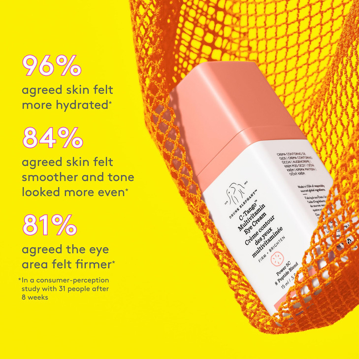 Drunk Elephant CTango Multivitamin Eye Cream 15 ml5 fl oz Vitamin C Eye Cream Clean Clinical Skincare CrueltyFree Dermat