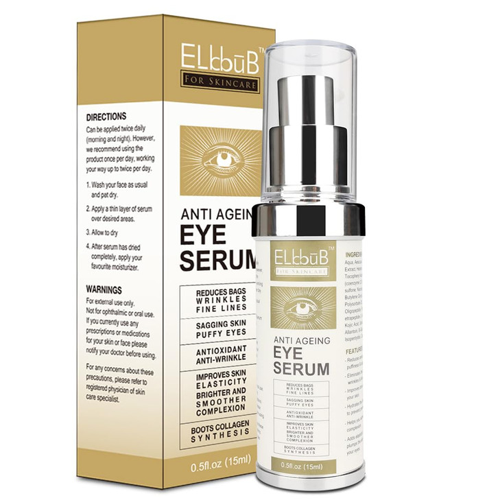 Anti Ageing Eye Cream Anti Wrinkle Eye Serum for Puffy Eyes Dark Circles Eye Bags Crows Feet WrinklesReduces Wrinkles Sa