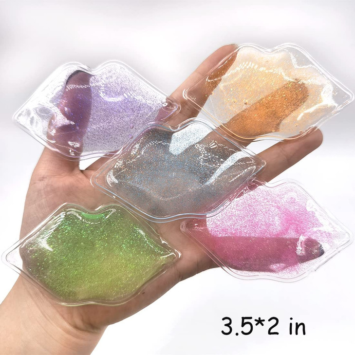 Lip and Eye Ice Pack for Injuries Mini Small Gel Ice Pack Hot and Cold Compress Reduce Pain and Swelling Dark Circles Fa