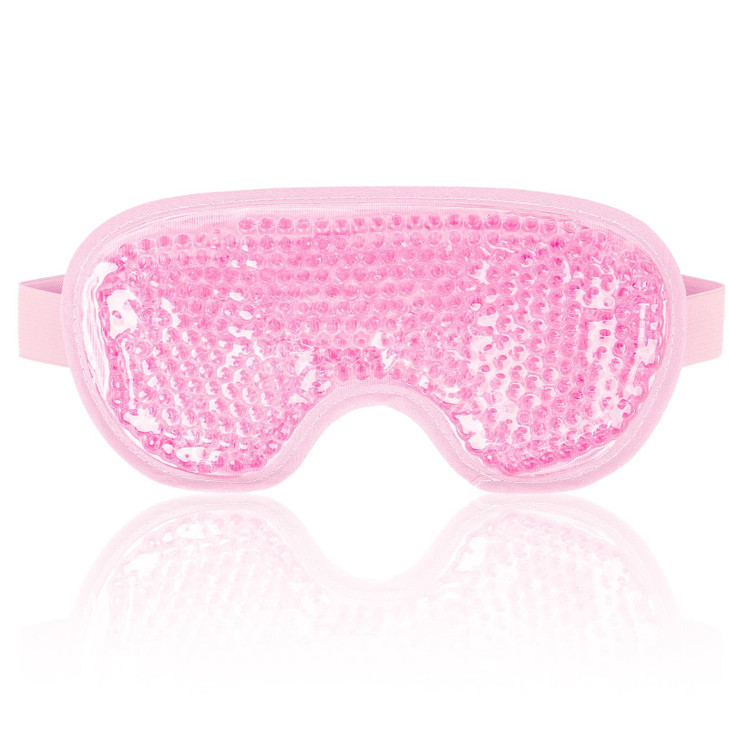 NEWGO Cooling Gel Cold Eye Mask for Puffy Eyes Reusable Ice Pack with Soft Plush Backing for Dark Circles Migraine Stres