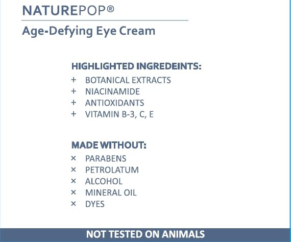 AgeDefying Eye Cream With Vitamin CE Daily Under Eye Cream for Dark Circles Puffiness Anti Aging Line Smoothing with 10