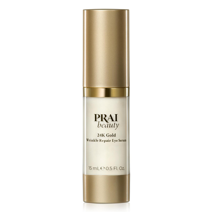 PRAI Beauty 24K Gold Wrinkle Repair Eye Serum AntiAging AntiWrinkle Serum 05 Oz