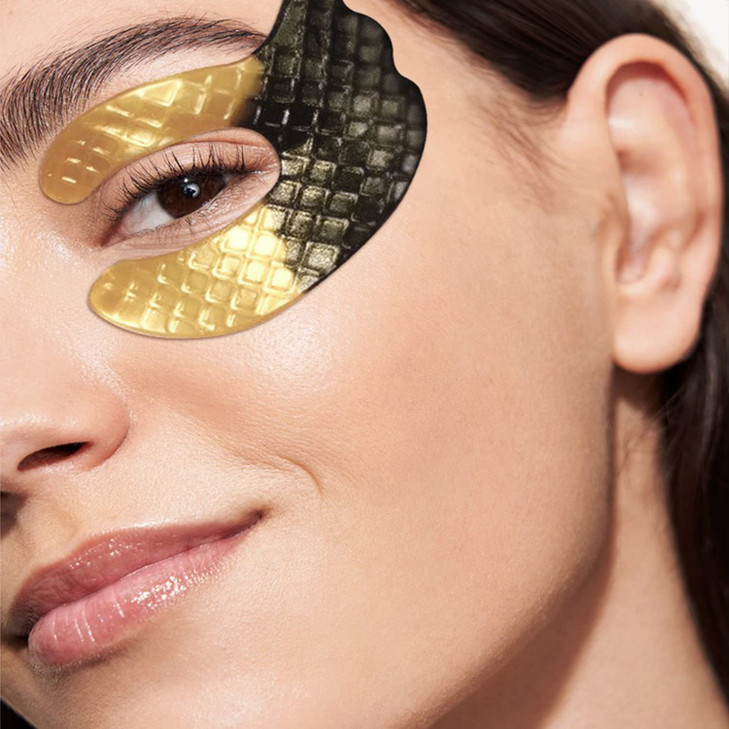 ICANdOIT 24K Gold Eye Mask For Dark CirclesPuffinessAntiAgingAntiWrinkle With Hyaluronic Acid and CollagenEye Zone Care