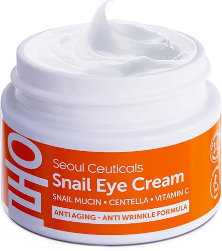 SeoulCeuticals Korean Snail Mucin Eye Cream 975 Snail Filtrate K Beauty Anti Aging Under Eye Anti Wrinkle Eye Treatment