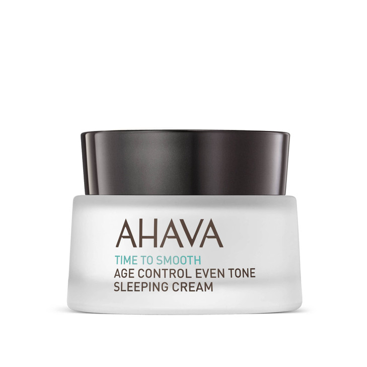 AHAVA Age Control Even Tone Sleeping Cream Nourishing Night Cream to Brighten Hydrate Even Out the Skin Overnight Reduce
