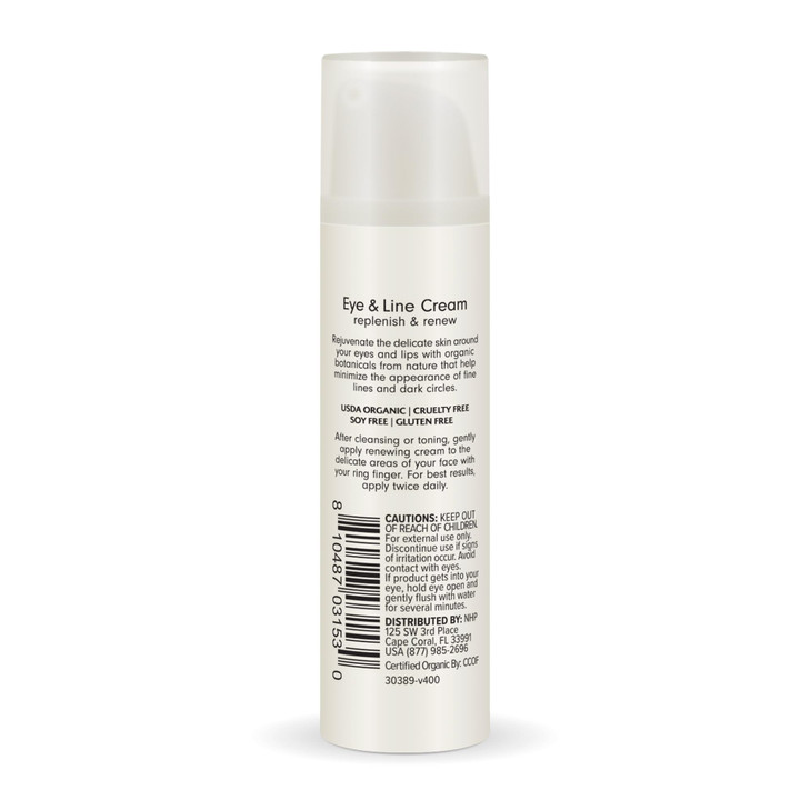 Dr Mercola Ola Botanicals Organic Eye Line Cream 1 Fl Oz 30 mL Replenish and Renew Shea Butter and Vitamin E Certified U