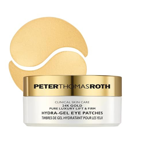 Peter Thomas Roth 24K Gold Pure Luxury Lift Firm HydraGel Eye Patches AntiAging UnderEye Patches Help Lift and Firm the