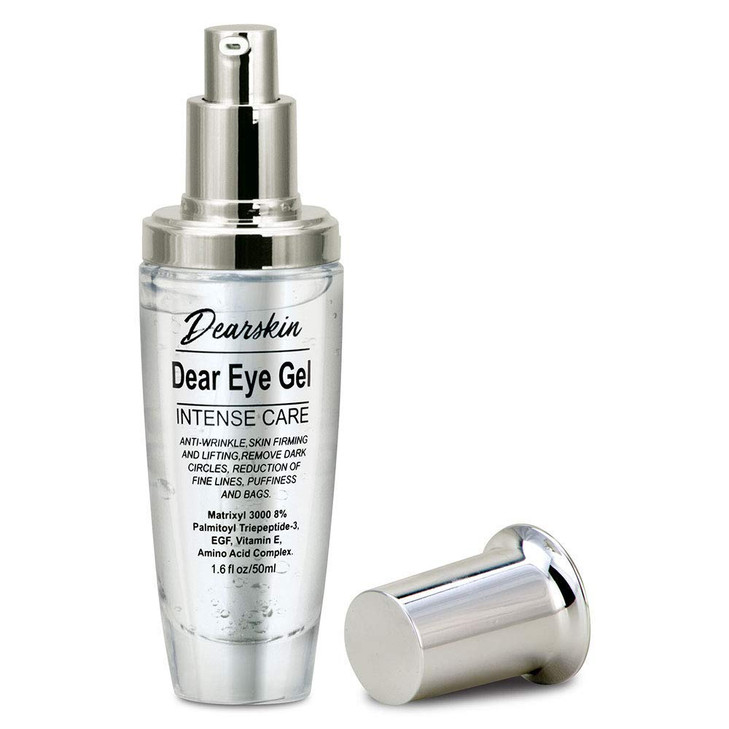 Dearskin Eye Gel Dark Circles and Puffiness Soft Smooth Eye Gel for Dark Circles and Wrinkles with Matrixyl 3000 8 Aloe