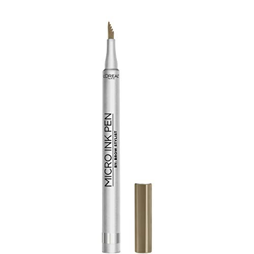 LOreal Paris Micro Ink Pen by Brow Stylist Longwear Brow Tint HairLike Effect Up to 48HR Wear Precision Comb Tip Blonde