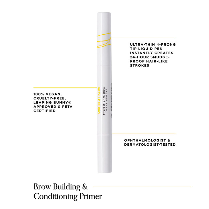 Arches Halos Brow Building and Conditioning Primer Coat Brows with Precise Application Enhance Moisturize and Nourish Ve