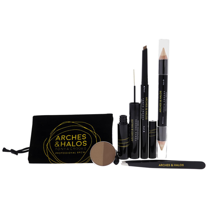 Arches Halos Jetsetter Kit Travel Size Kit for Flawless Brow Shaping and Grooming On the Go Includes Five Essential Eyeb